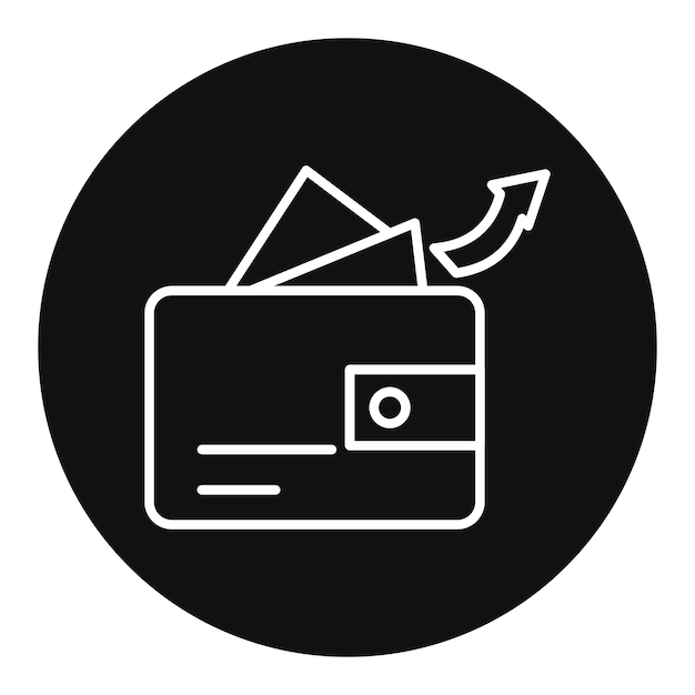 Ilustración del vector de gastos