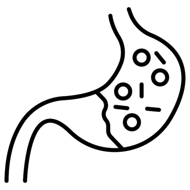 Ilustración del vector gastroenterológico