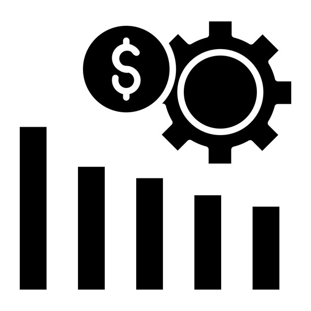 Ilustración del vector de gestión de costes