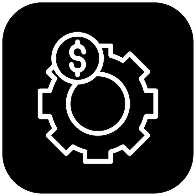 Ilustración del vector de gestión de costes