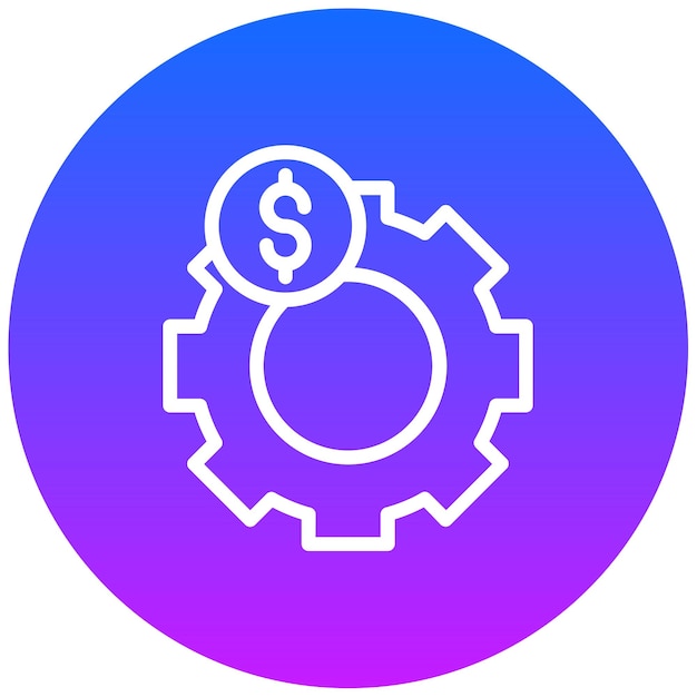 Ilustración del vector de gestión de costes