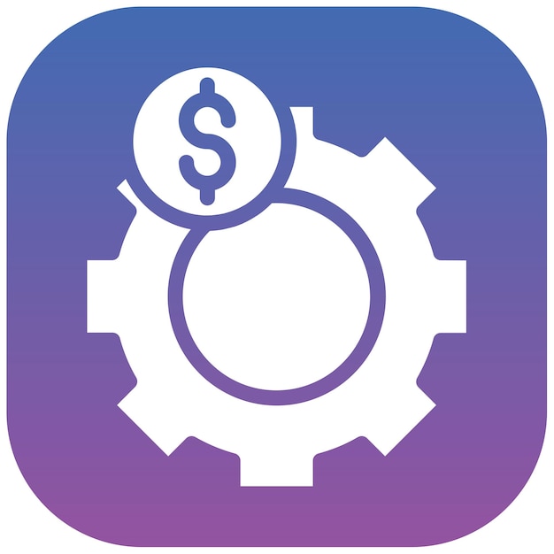 Ilustración del vector de gestión de costes