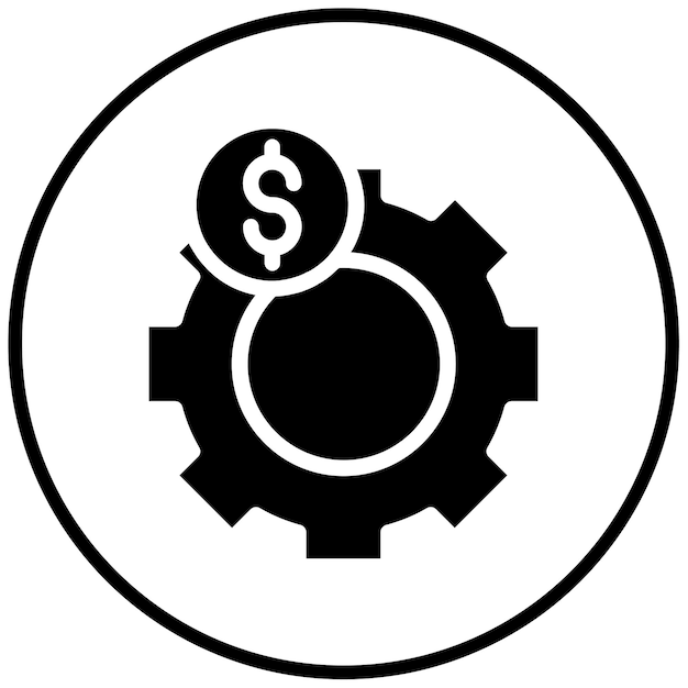 Ilustración del vector de gestión de costes
