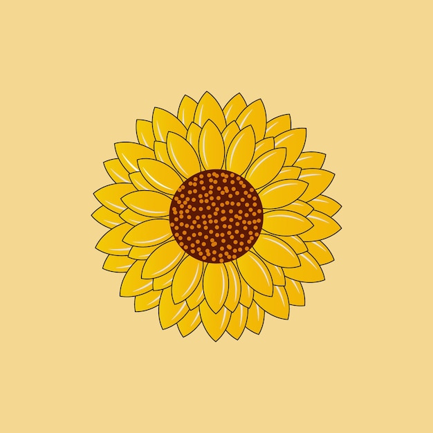 Ilustración de vector de girasol