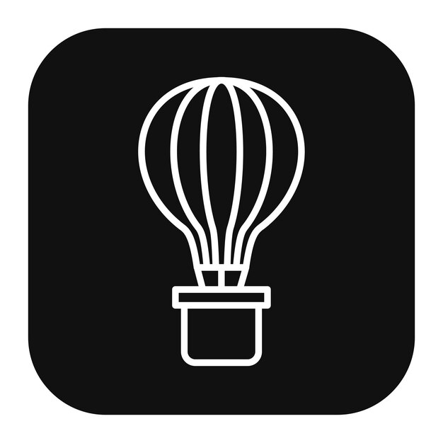 Ilustración del vector del globo aéreo
