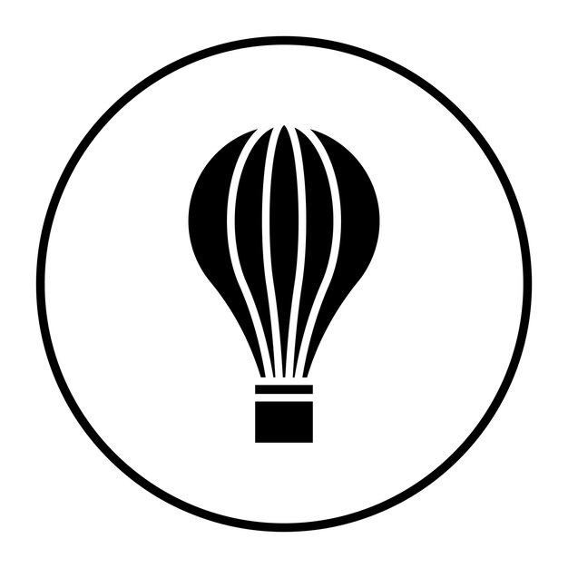 Ilustración del vector del globo aéreo