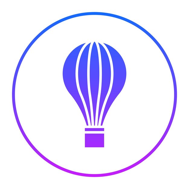 Ilustración del vector del globo aéreo
