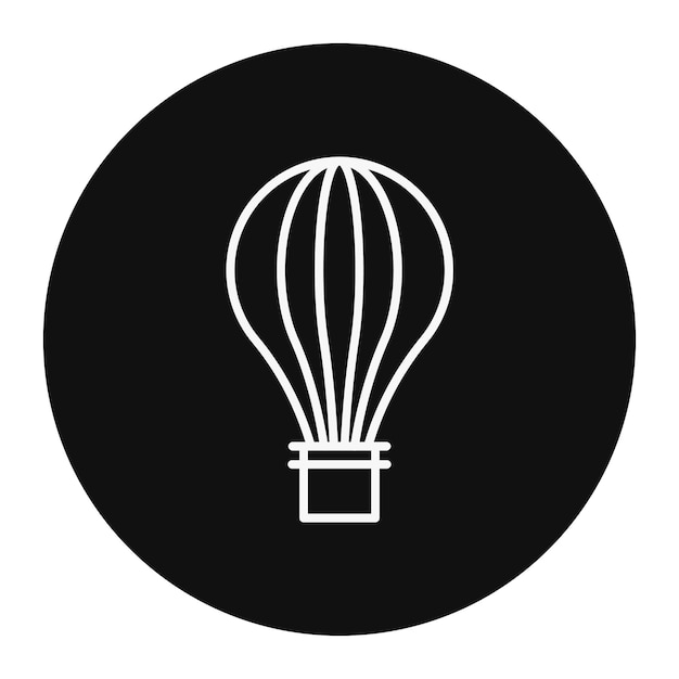 Ilustración del vector del globo aéreo