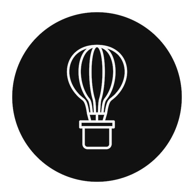 Ilustración del vector del globo aéreo