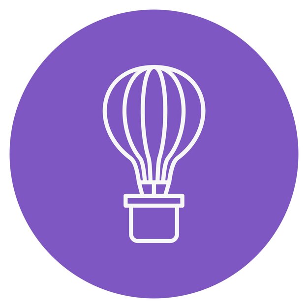 Ilustración del vector del globo aéreo