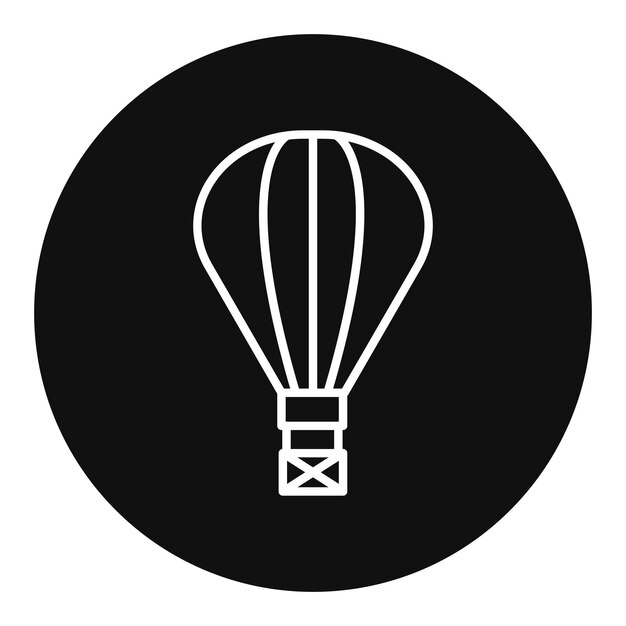 Ilustración del vector del globo de aire caliente
