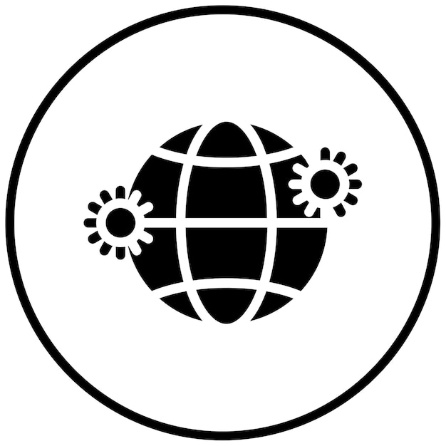 Ilustración del vector de globo contagioso