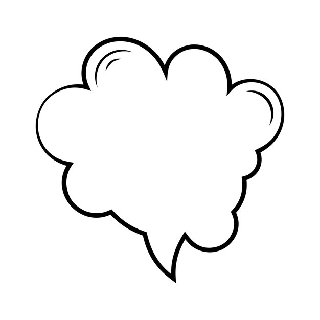Ilustración de vector de globo de discurso
