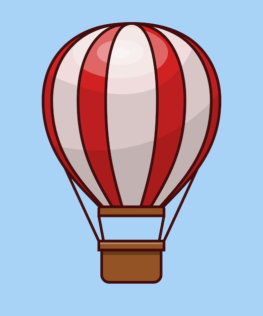 Ilustración de Vector de globo de pelo caliente