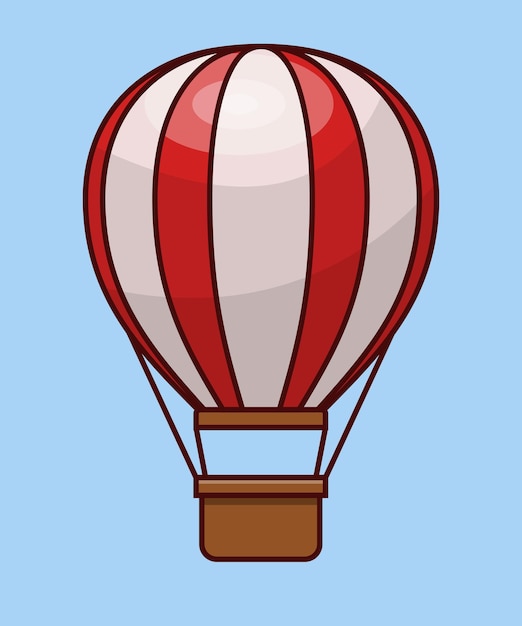 Vector ilustración de vector de globo de pelo caliente