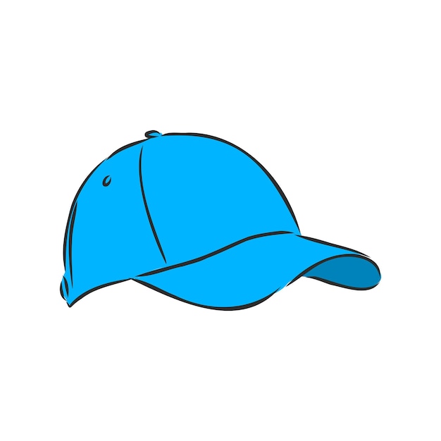 Ilustración de vector de gorra de béisbol ilustración de dibujo vectorial