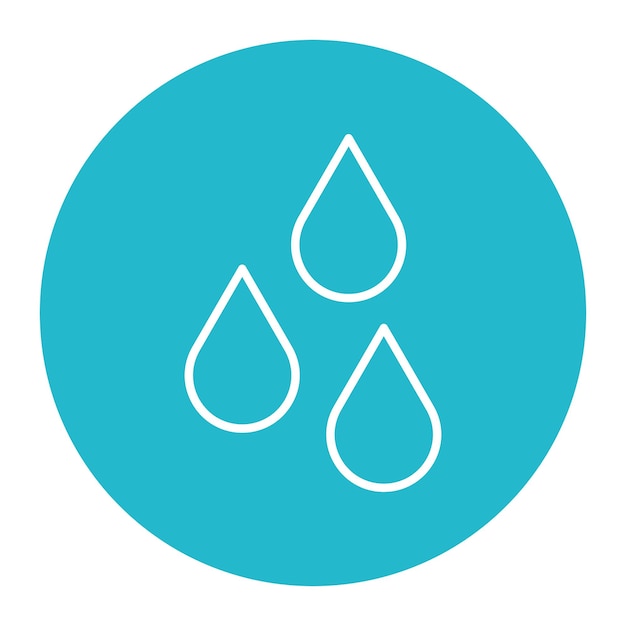 Ilustración del vector de la gota de lluvia