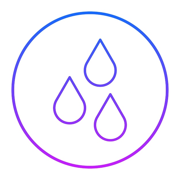 Ilustración del vector de la gota de lluvia