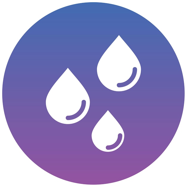 Ilustración del vector de la gota de lluvia