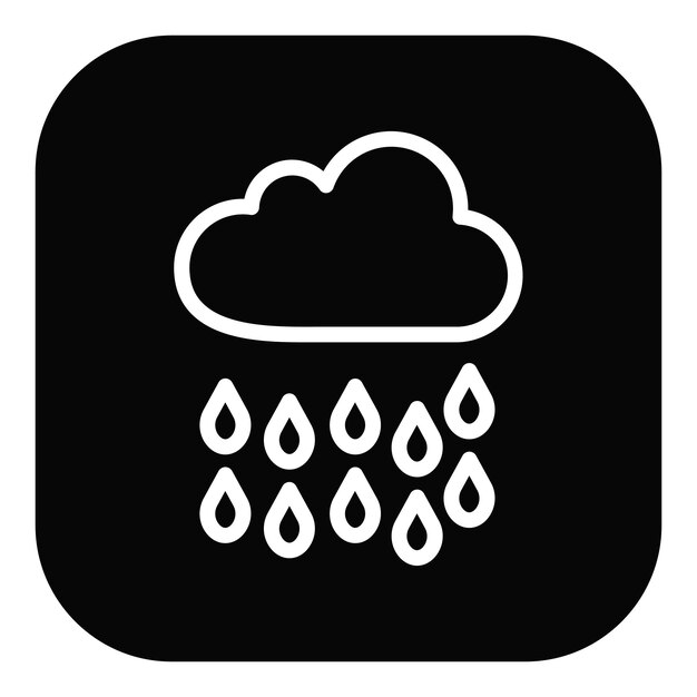 Ilustración del vector de la gota de lluvia