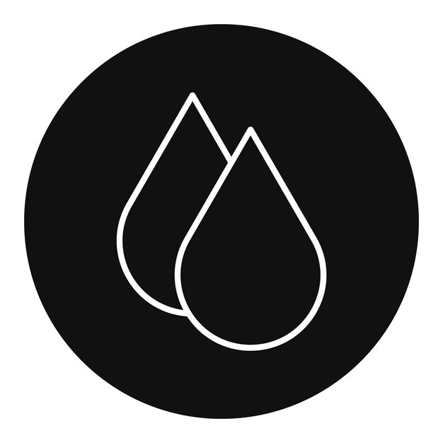Ilustración del vector de las gotas de agua