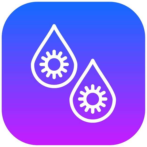 Ilustración del vector de las gotas infecciosas
