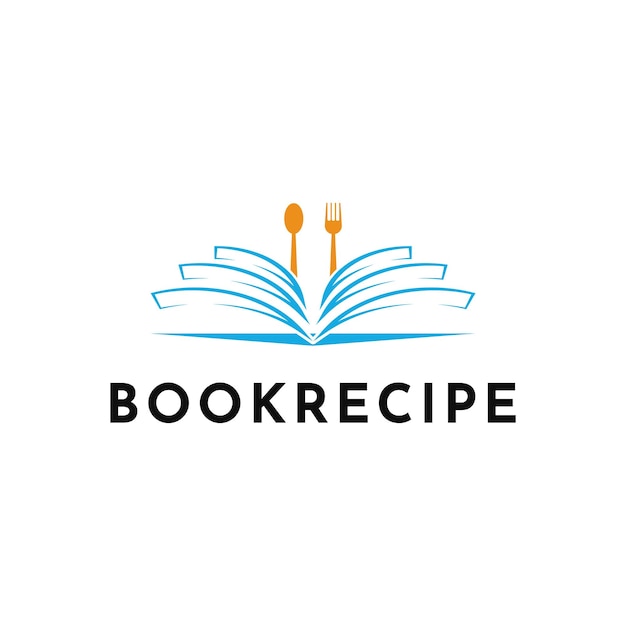 Ilustración Vector Gráfico Libro Receta Logotipo Diseño idea