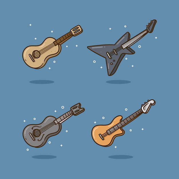 Ilustración de vector de guitarra