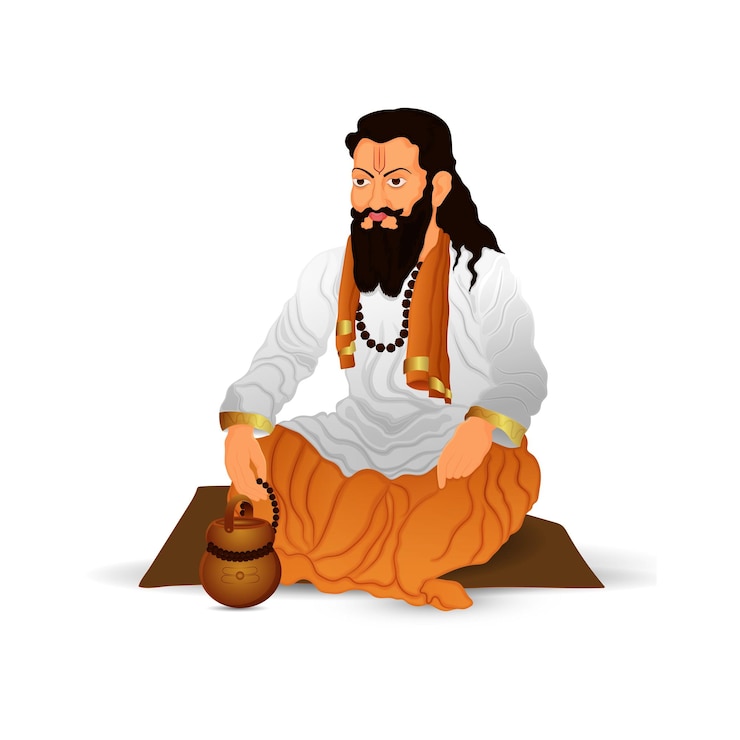 Vector ilustración de vector de gurú ravidas ji