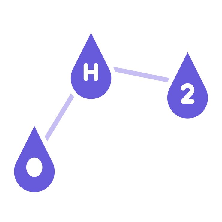 Vector ilustración del vector h2o