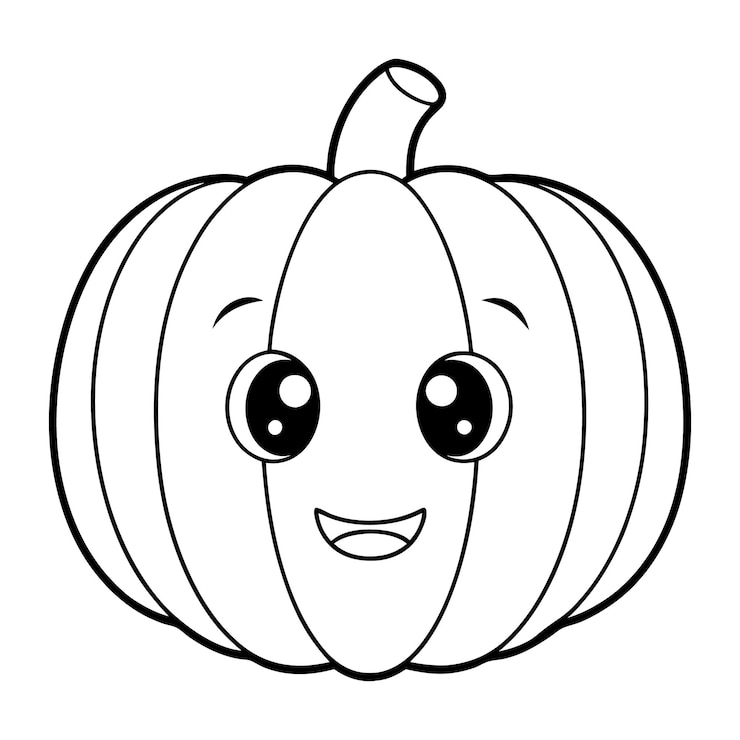 Ilustración del vector de Halloween de la calabaza linda