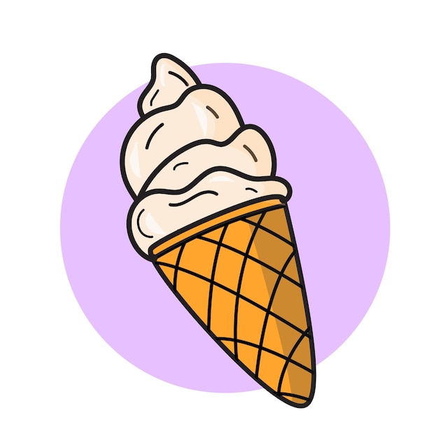 Vector ilustración de vector de helado
