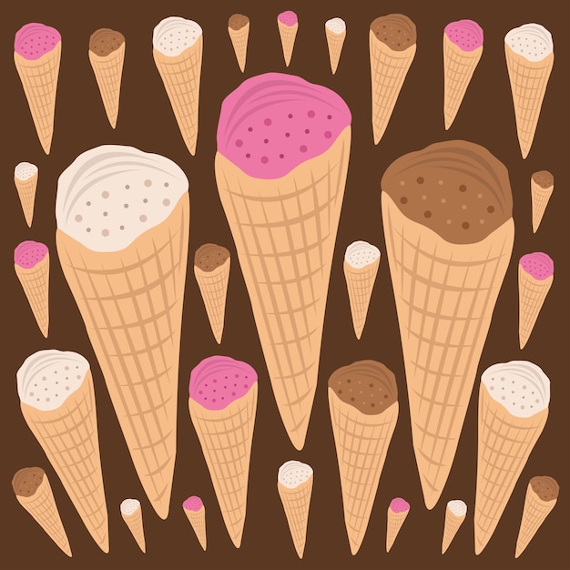 Ilustración de vector de helado