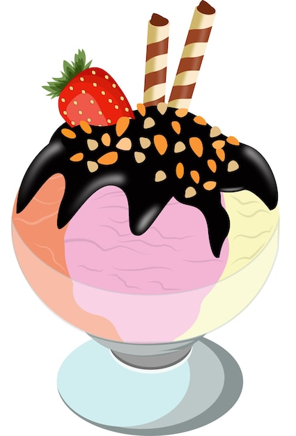Ilustración de Vector de helado