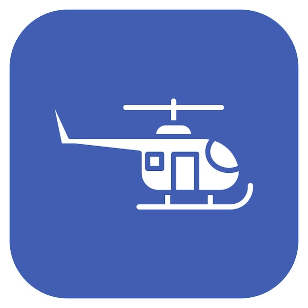 Ilustración del vector del helicóptero del ejército