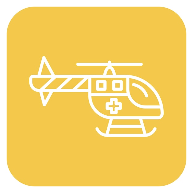 Ilustración del vector del helicóptero