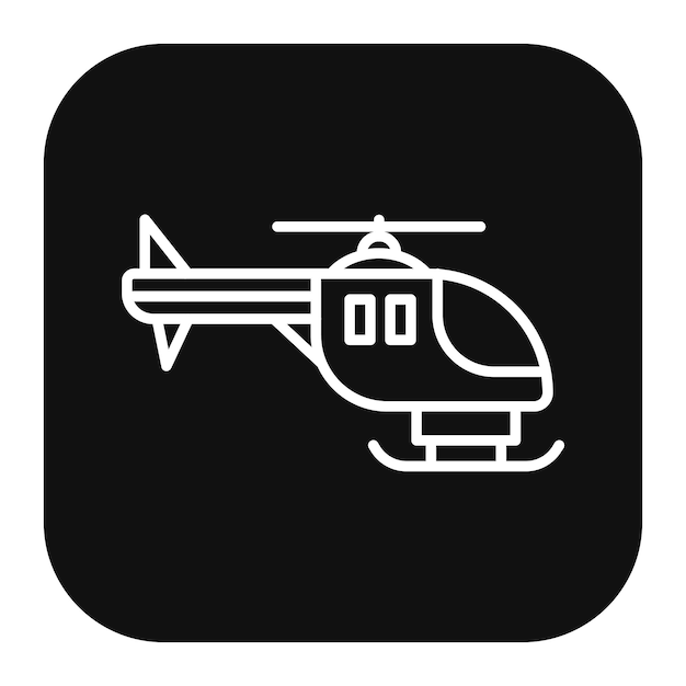 Ilustración del vector del helicóptero