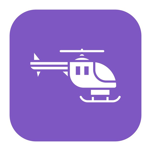 Ilustración del vector del helicóptero