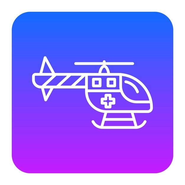 Ilustración del vector del helicóptero