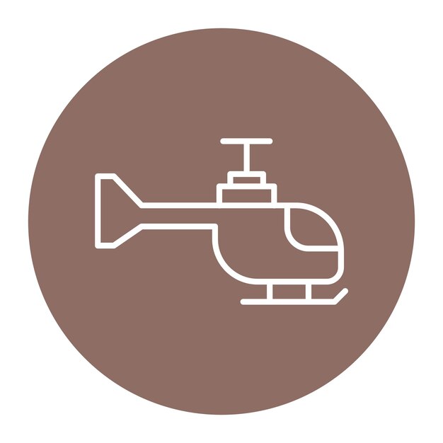 Ilustración del vector del helicóptero