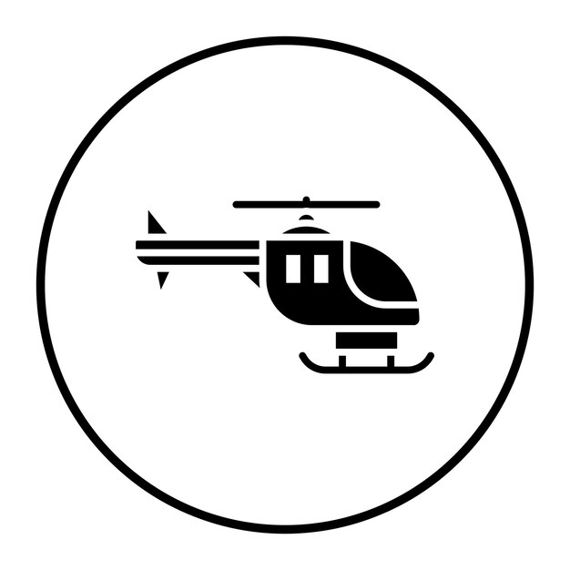 Ilustración del vector del helicóptero