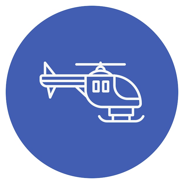 Ilustración del vector del helicóptero