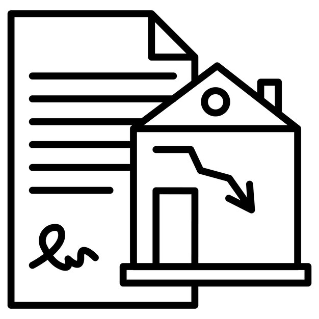 Ilustración del vector hipotecario