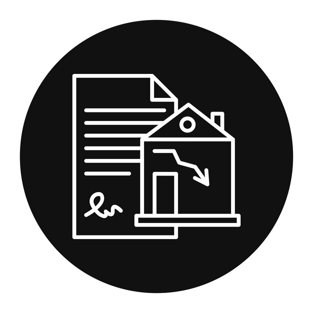 Ilustración del vector hipotecario