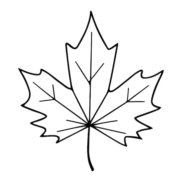 Ilustración de vector de hoja de arce
