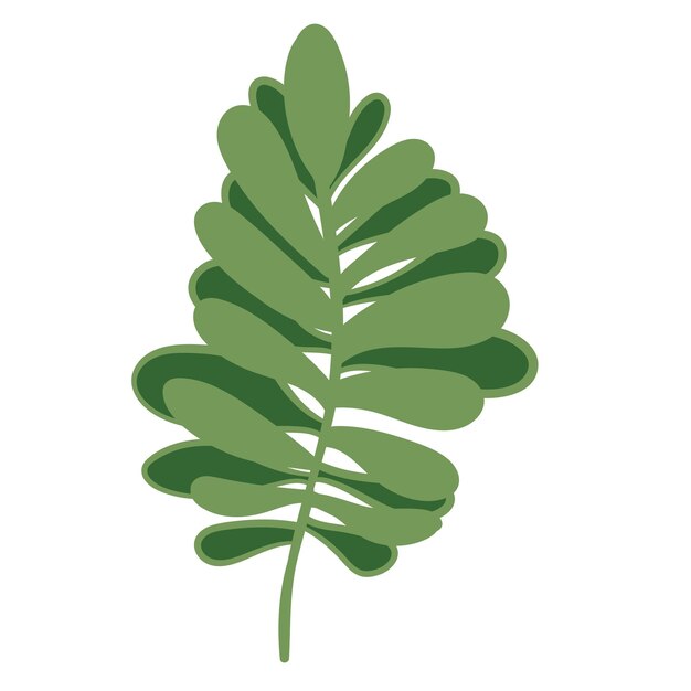 Ilustración de vector de hoja de planta