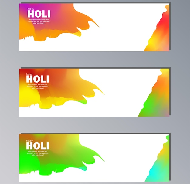 Ilustración de vector de holi festival indio