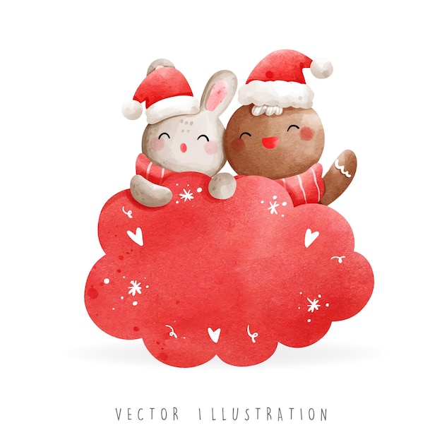 Ilustración de vector de hombre de pan de jengibre de navidad