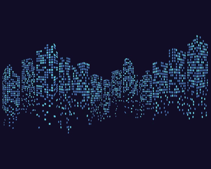 Vector ilustración de vector de horizonte de ciudad moderna