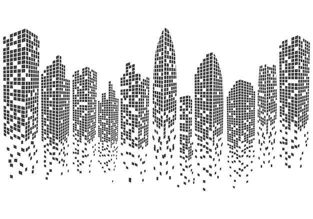 Ilustración de vector de horizonte de la ciudad